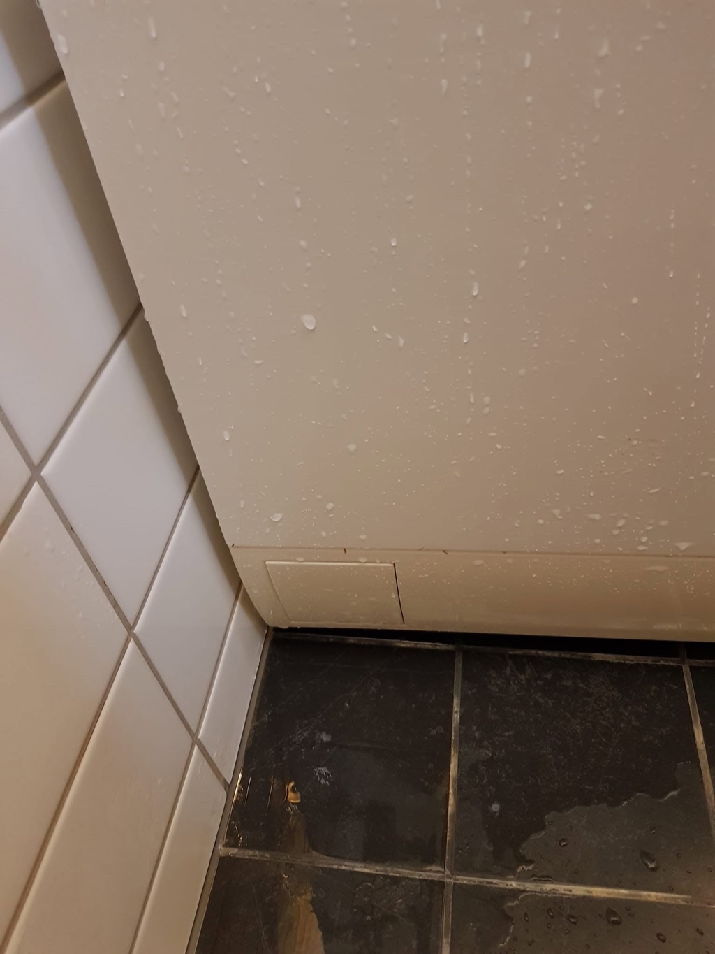 Det samme lyse baderomspanelet etter rengjøring i Moss.